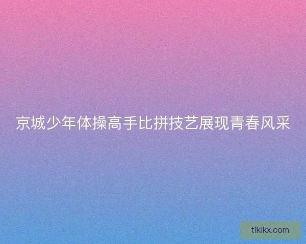 京城少年体操高手比拼技艺展现青春风采
